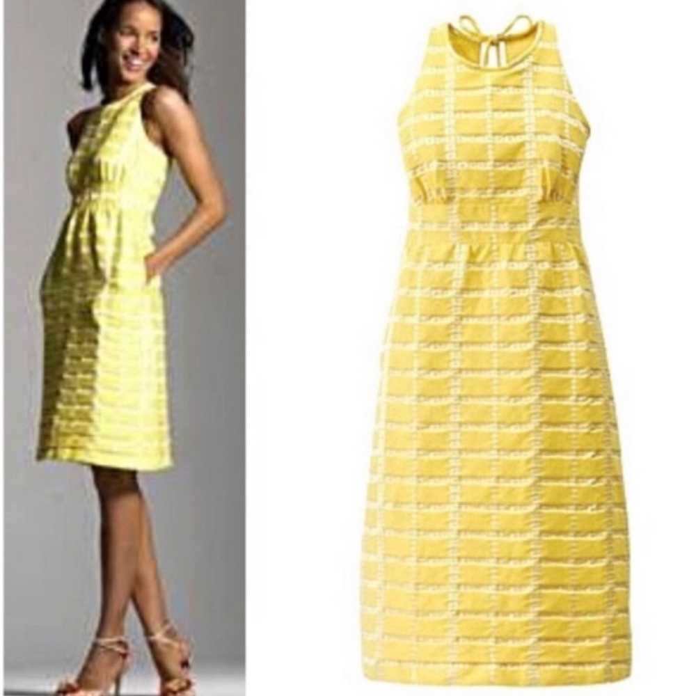 J. Crew Yellow Sleeveless Dress